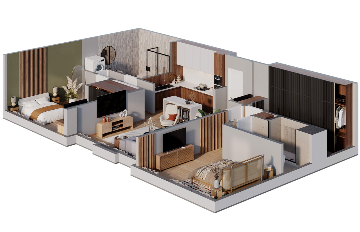 3D Floor Plan Visualization